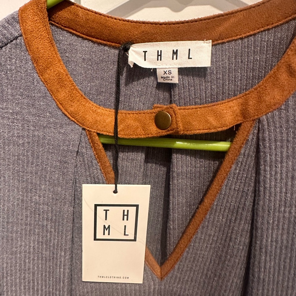 THML Charcoal Sleeveless Mini Dress